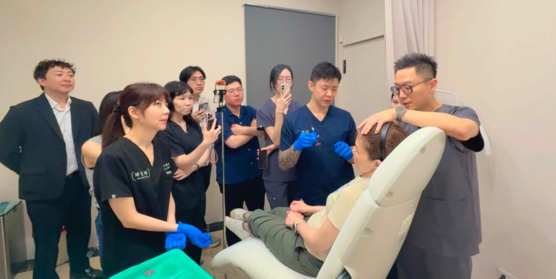 Dr. Ben 尖針課程現場示範與學員觀摩